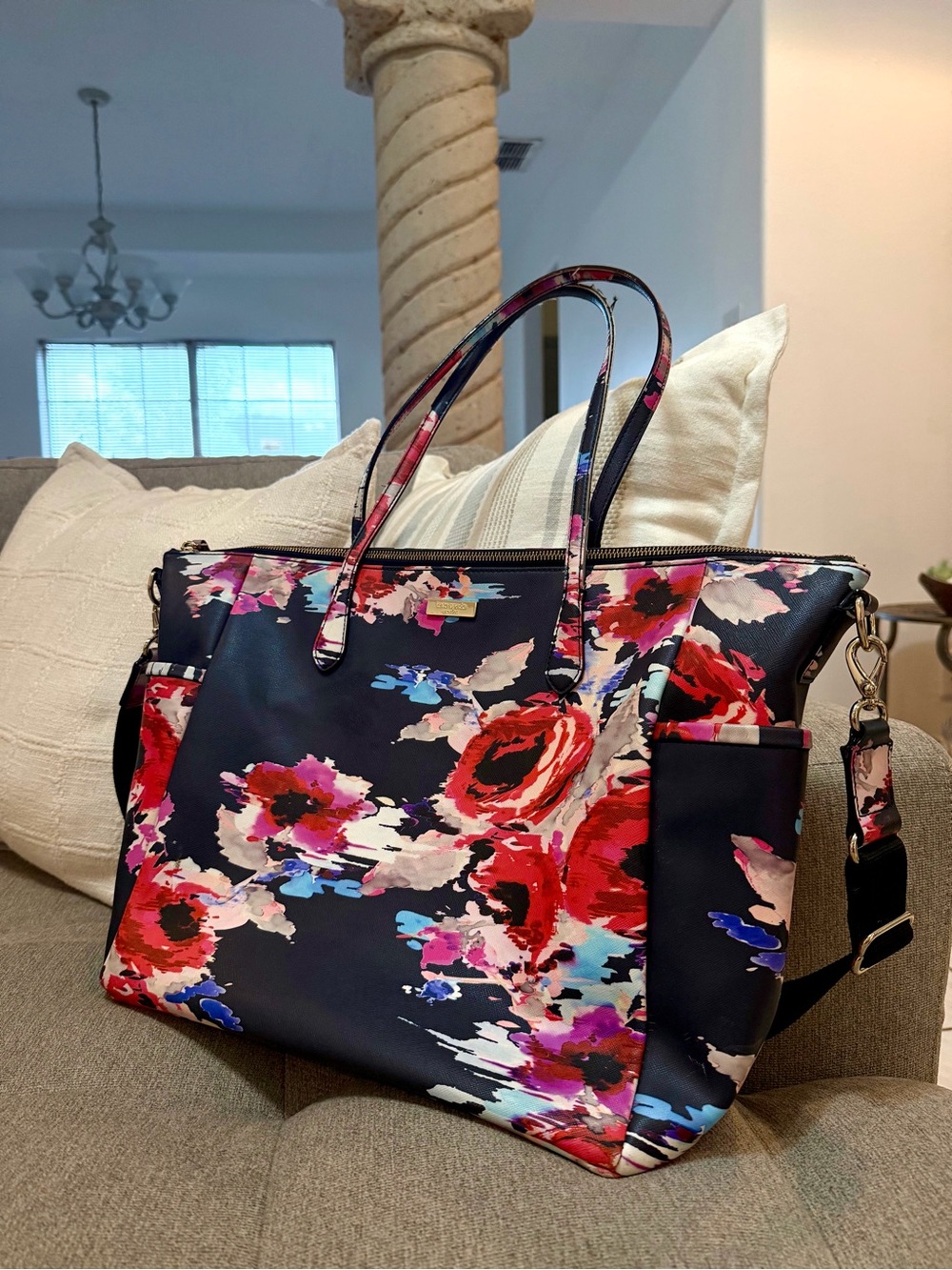 Kate Spade Floral Print Tote Bag